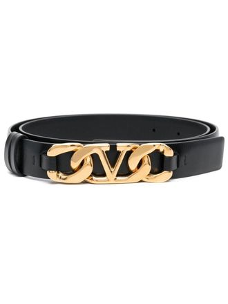 Valentino Garavani Cintura con fibbia VLOGO - Nero