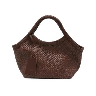 Ibeliv Pure Medium Geweven Tote - Dames - Tassen - Bruin - Maat: ONE Size Katoen