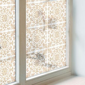 Tulup Pellicola Opaca Per Finestre 100x116 Cm Autoadesiva Vetro Smerigliato Protezione Per Cucina Bagno Uffici Camera Da Letto Decorativa Ornamento Classico