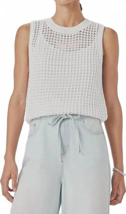 Splendid Camellia Sweater Tank Top In White