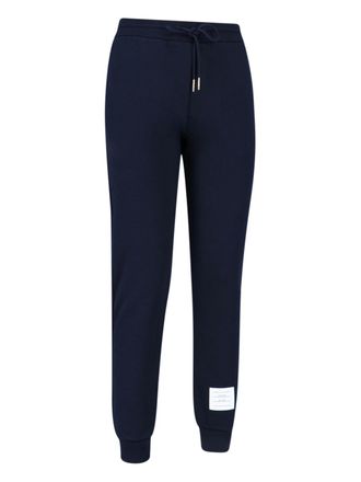 Thom Browne Tapered Jersey Cotton Jogger - Navy