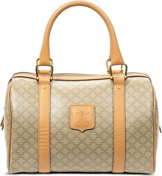 Celine Borsa tote Boston mini con monogramma - Toni neutri