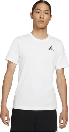 Nike Jordan Air Jordan Jumpman Logo Embroidery Sports Round Neck Short Sleeves T Shirt Men s White DC7486-100