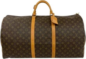 Louis Vuitton Pre-owned Monogram Travel Boston Bag - unisex - Vintage Weekendtas - Bruin - ONE Size - Vintage