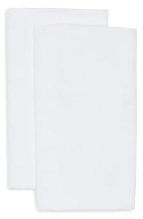 Nordstrom Rack Set of 2 460 Thread Count Cotton Sateen Pillowcases in White at Nordstrom Rack, Size King