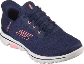 Skechers Go Golf Walk 5 123085-NVPK s Navy Slip-ins Spikeless Shoes RHS7871
