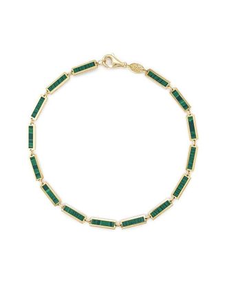 Sabrina Designs 14K Malachite Bar Bracelet