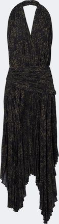 Proenza Schouler Paulina draped floral georgette midi dress