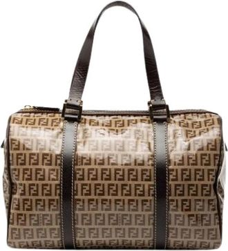 Fendi Pre-owned Canvas Handbag - Dames - Vintage Handtas - Bruin - ONE Size - Vintage