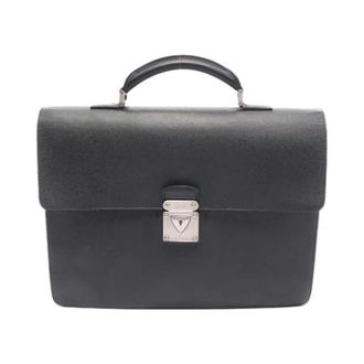 Louis Vuitton Pre-owned Robusto 1 Taiga Aktetas - Heren - Vintage Handtas - Grijs - ONE Size - Leer - Vintage