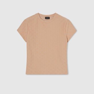 Gucci GG Jersey Jacquard T-shirt, Beige, Ready-to-wear