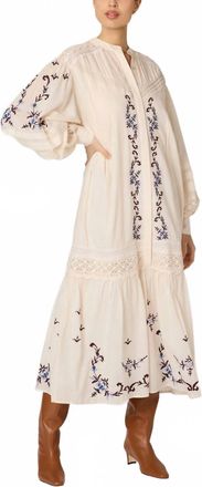 Cleobella Heidi Midi Dress In Ivory