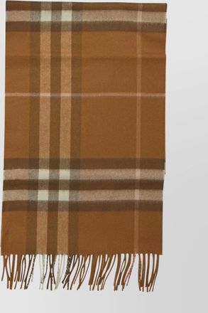 Burberry embroidered check cashmere scarf