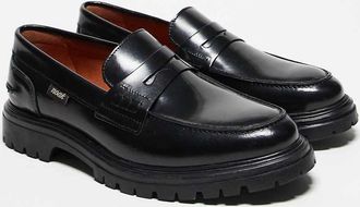 Noak Made in Portugal - Mocassini college neri in pelle-Nero