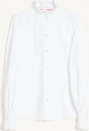 Valentino Camicia In Cotton Popeline Donna BIANCO 36