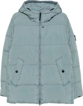 Stone Island Crinkle Reps NY Down Jacket - Heren - Winterjassen - Blauw - XL - Leer - Jassen