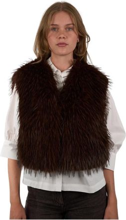 Luisa Cerano Truien - Dames - Bodywarmers - Bruin - M - Polyester - Jassen
