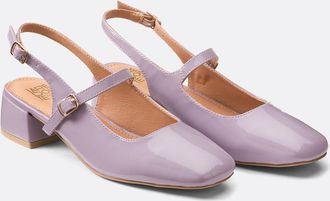 La Redoute Collections Gelakte ballerinas met kleine hak