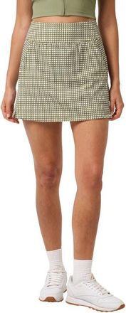 Travis Mathew MoveKnit Game Set Match Skort in Oil Green Multi at Nordstrom, Size Xx-Large