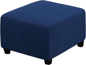 OEM Fundas El&aacute;sticas Para Taburetes Cuadrados De Tela De Elastano Con Base El&aacute;stica Para Muebles (azul Marino)