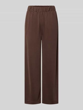 Jake*s Casual Gerade Hose aus Modal-Mix in Dunkelbraun, Gr&ouml;&szlig;e XXL