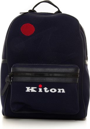 Kiton Zaino di tessuto Blu Kiton Uomo