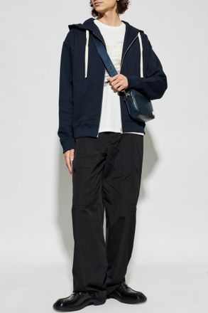 Jil Sander Hoodie, Mens, Navy Blue