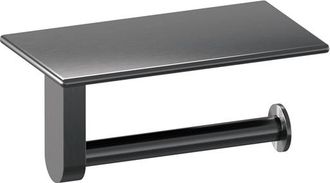 Marcel Breuer toiletrolhouder - 18cm - Gunmetal geborsteld