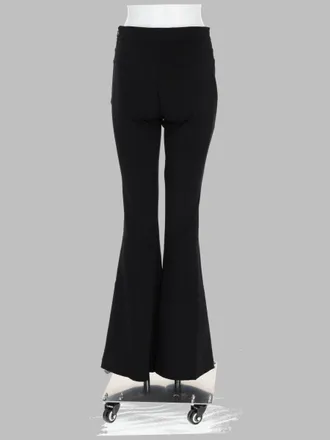 Versace Jeans Couture Flared Viscose Trousers - Black
