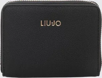 Liu Jo Portafoglio Continental in pelle sintetica con chiusura zip e logo a contrasto