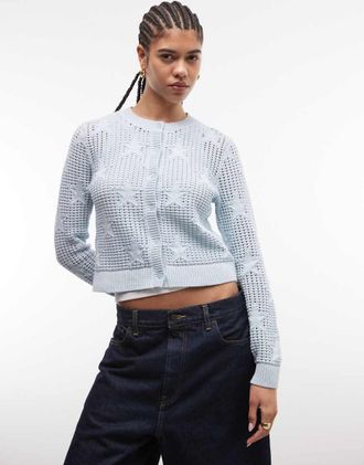 Vans Dolly Star - Cardigan premium blu medio color nebbia allalba