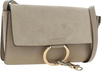 Chlo&eacute; Pre-owned Suede Shoulder Bag - Dames - Vintage Schoudertas - Beige - ONE Size - Leer - Vintage