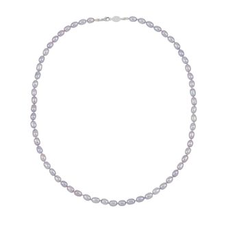 Dower & Hall Mens Oval Powder Blue Pearl Necklace