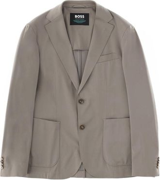BOSS C-Hanry Wool Blend Patch Blazer