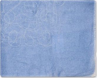 19 Andrea's 47 Rechteckiger Schal aus besticktem Kaschmir Doodle