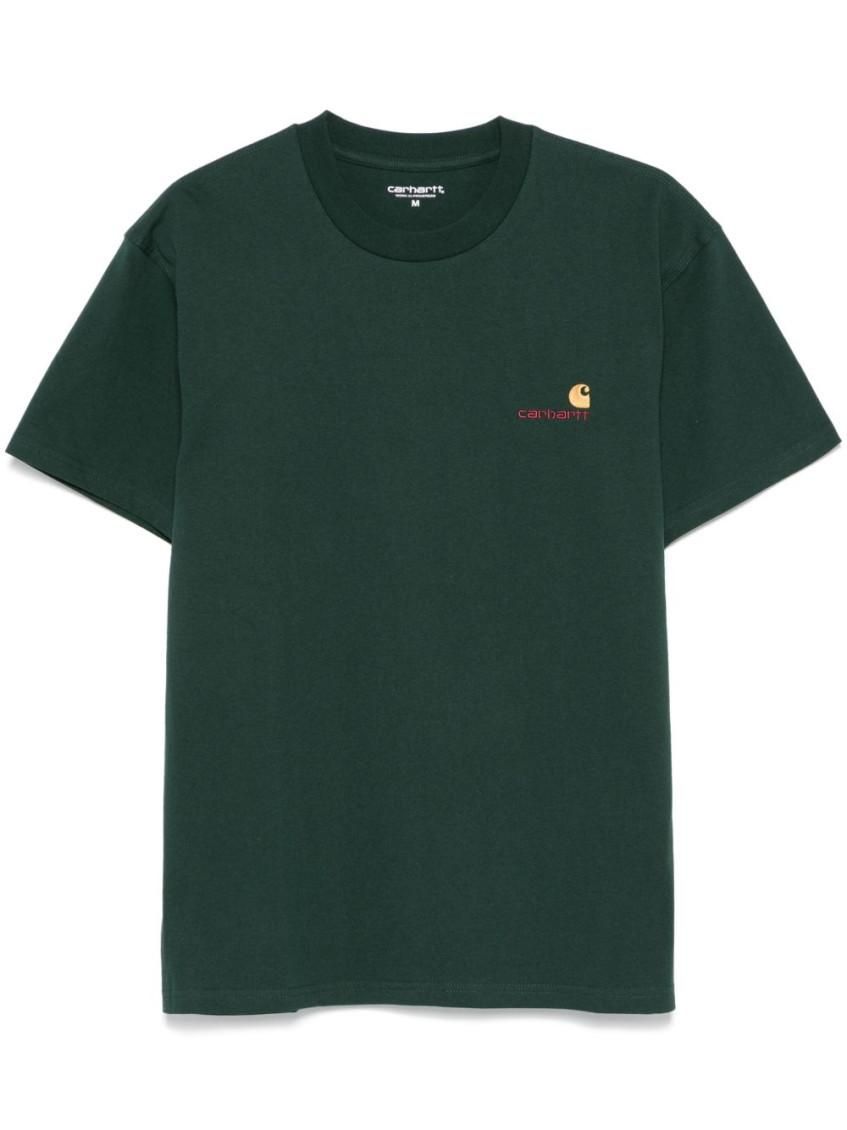 【関税込み】Carhartt Work In Progress グリーン Trade Tシャツ Carhartt Wip Smart Logo-print Cotton T-shirt Green Carhartt WIP