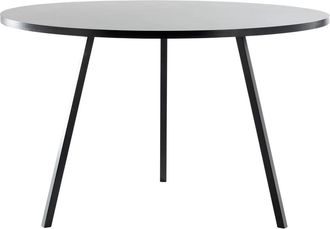 HAY Loop Stand Round Table, &Oslash; 105 cm, schwarz / schwarz