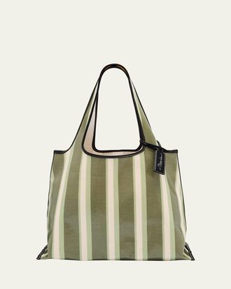 3.1 Phillip Lim Striped Canvas Market Tote Bag