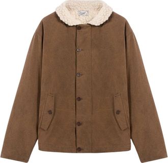 Pence Cesare Nutmeg Cotton Teddy Jacket