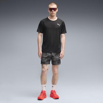 Puma Shorts da running con stampa Brightstride Dreamrun da uomo, 5, Abbigliamento, Nero, XXL