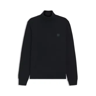 BOSS Rollneck sweater in cotton and cashmere