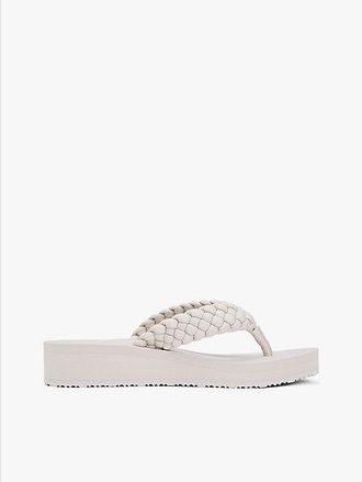 Tommy Hilfiger Chanclas de cu&ntilde;a con tiras trenzadas