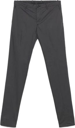 Incotex Slim Fit Antracietgrijze Broek - Heren - Slim Fit Broeken - Grijs - 3XL - Broeken