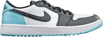 Nike Jordan 1 Low Mens Golf Shoe, White/Black-copa, 9 UK