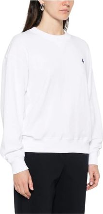 Polo Ralph Lauren Truien & Vesten, Dames, Wit, XS, Logo Crewneck Sweatshirt