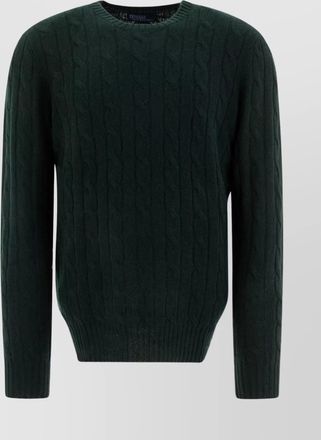 Polo Ralph Lauren cable knit cashmere crew neck sweater
