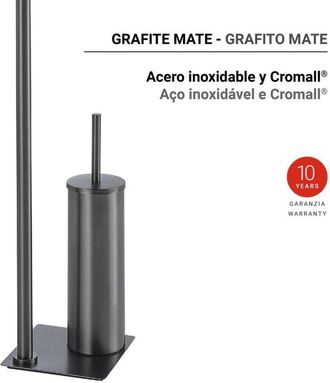 Gedy Gedy - Tr328100000 Trilly Toallero Y Columna De Pie Gun Metal - Ref: Tr328100000