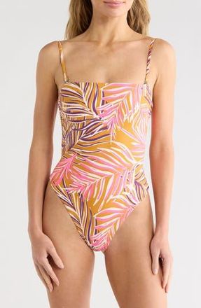 Maaji Ohana Reversible One-Piece Swimsuit in Brown at Nordstrom Rack, Size Medium