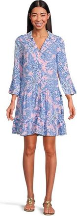 Lilly Pulitzer Diantha Tunic Dress Womens Dress Conch Shell Pink Up Scale : 10, Rayon