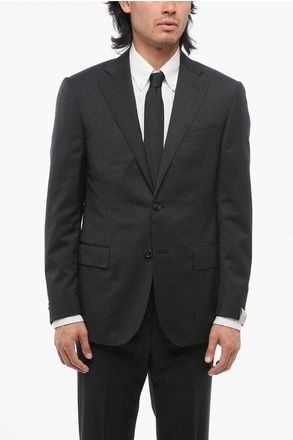 Corneliani Giacca a 2 Bottoni in Lana Due Spacchi Revers Classico taglia 50